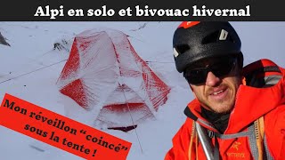 Alpinisme en solo et bivouac hivernal dans le Mercantour [upl. by Nerej851]