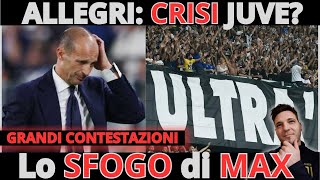 JUVENTUS crisi esistenziale ALLEGRI in confusione  la DISPERAZIONE dei TIFOSI [upl. by Nellek655]