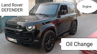 2022 Land Rover DEFENDER Oil amp Filter Change  P 400 Engine [upl. by Enaerb]