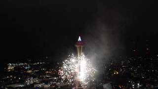 2017 New Years Fireworks Seattle [upl. by Bentley]