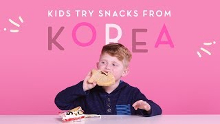 Korean Snacks  Kids Try  HiHo Kids [upl. by Lisandra]