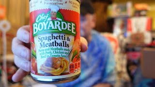 Otis Eatz Chef Boyardee Spaghetti amp Meatballs [upl. by Ahsieyn]