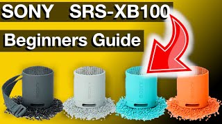 Beginners Guide Sony SRS XC100 Bluetooth speaker Instructions manual [upl. by Aowda91]