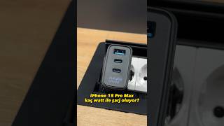 iPhone 15 Pro Max kaç Watt ile şarj oluyor 🔌🔋 [upl. by Naujd]