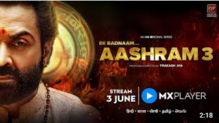 Aashram season 3 Ek Badnaam Aashram 3 ashram 3 trailer official [upl. by Annahsohs]