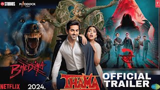 Thama Official Trailer Hindi  New 2024  Ayushmann Khurrana Rashmika Nawazuddi Stree 2 birthday [upl. by Publia]