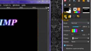 Creating Funky Glowy Shiny Rainbow Text in Gimp [upl. by Vihs]