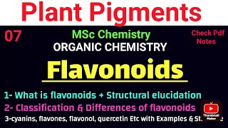 Flavonoids  Structural elucidation amp Classification  Examples  Function itschemistrytime [upl. by Huai]