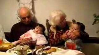 Sicilian PataCake Song Sung By GreatGrandparents to 8monthold twins [upl. by Pennebaker]