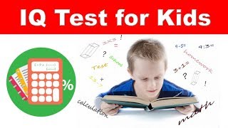 IQ Test For Kids  Genius IQ Test With Answers [upl. by Phillida]