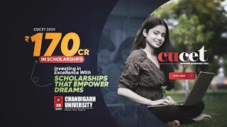 CUCET 2024  Early Bird Scholarship at Chandigarh University  CU Admissions  Placements [upl. by Phebe]