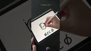 nico  Procreate Logo Design 💫 logodesign designprocess adobeillustrator procreate [upl. by Neirad]