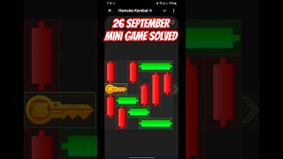 Hamster Kombat 26 September Key Game Solved hamsterkombat [upl. by Nylorac]