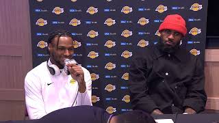 LeBron amp Bronny James Jr talk about Cleveland FULL Postgame Interview [upl. by Pavior]