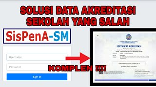 CARA MENGATASI DATA AKREDITASI SEKOLAH YANG SALAH [upl. by Ahsinra]