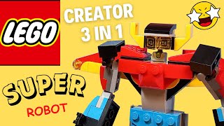 Lego creator 3 in 1 31124 Super Robot speedbuild [upl. by Waldo]