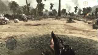 World at War Ray Gun Easter Egg on Little Resistance Campaign Mission [upl. by Nofets495]