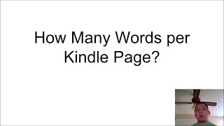 Kindle Publishing  How Many Words per Kindle Page [upl. by Atileda]