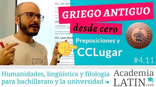 Complementos circunstanciales de lugar y preposiciones ‹ Curso de griego antiguo desde cero 411 [upl. by Sateia919]