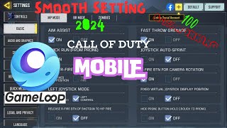 CODM call of duty mobile PC Best Settings For Low End PC 2024  Gameloop Lag Fix amp FPS Boost [upl. by Nanoc]