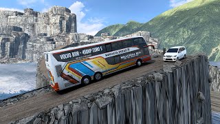 Worlds Driving Challenge Adventures on Narrow Roads uphill 042 [upl. by Yelda314]