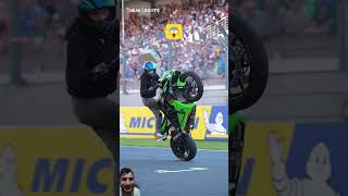 Moto gp bike riding video 😱 kawasaki dafymoto motogp michelin cat funny [upl. by Heinrich]