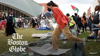 MIT students protest war in Gaza retake proPalestinian encampment [upl. by Bocaj3]