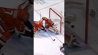 John Gibson Just Gets Enough By Stretching Out For Save [upl. by Amatruda]