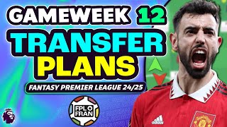 FPL GW12 MY TRANSFER PLANS  Fantasy Premier League 202425 [upl. by Consolata]