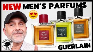 New GUERLAIN MENS PARFUMS Review  Habit Rouge Parfum LHomme Ideal Parfum  Vetiver Parfum [upl. by Enayd4]