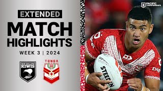 Pacific Championships 2024  Kiwis v Tonga XIII  Extended Match Highlights [upl. by Arlinda593]