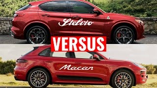 ALFA ROMEO STELVIO QUADRIFOGLIO VS PORSCHE MACAN GTS [upl. by Eatnod]