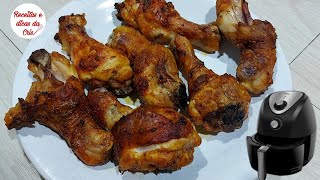 FRANGO NA AIR FRYER  SEQUINHO E CROCANTE POR FORA E SUCULENTO POR DENTRO [upl. by Tannenwald590]