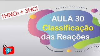 Classificação de reações químicas  Aula 30 [upl. by Kaasi]