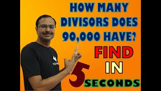 Trick 529  Find Number of Divisors in 5 Seconds [upl. by Haidabej]