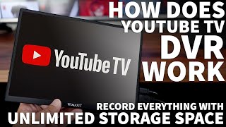 How Does YouTube TV DVR Work  How to Record on YouTube TV with Unlimited Storage [upl. by Ita280]