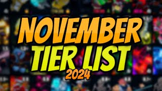 YBA NEW OFFICIAL YBA NOVEMBER SKIN TRADING TIER LIST NOVEMBER 2024 [upl. by Harbot603]