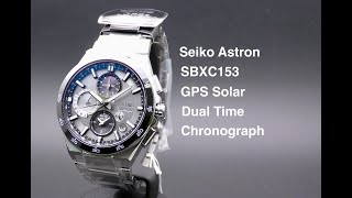 Seiko Astron SBXC153 Dual Time Chronograph GPS Solar [upl. by Linda221]