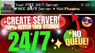 How To MAKE A 247 Online Minecraft Server Without Queue BETTER THEN ATERNOS [upl. by Gurolinick]