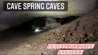 Tight Crawl Inside Cave spring caves [upl. by Ellerehs]