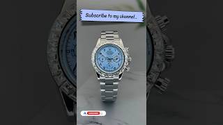 Rolex Daytona 41Mm Ice Blue Arabic Dial Watch for mens watch watches [upl. by Ebonee]