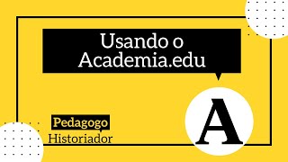 Academiaedu como usar  para pesquisa em História [upl. by Ettenwahs738]