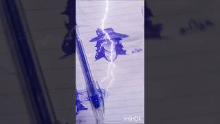 Transition alert 🚨😈  pen art of anime character ✨ satisfying transition penart [upl. by Beatty]