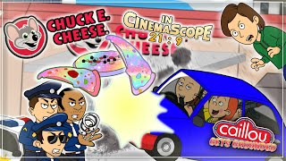 Caillou Steals Boris Car To Have Huge Blast In Chuck E Cheeses With Leo 219 [upl. by Azilef]