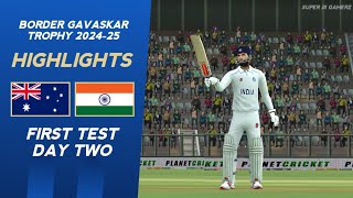 Day 2 Highlights  India vs Australia  1st Test  RC24 [upl. by Sirrot885]