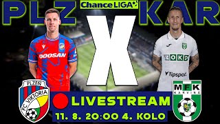 VIKTORIA PLZEŇ  MFK KARVINÁ 🔴LIVESTREAM🔴 [upl. by Aissila677]