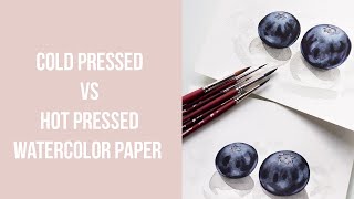 Arches Cold Pressed vs Hot Pressed Watercolor Paper  Demonstration [upl. by Hooper]