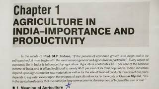 Agriculture in India  Importance and productivity Sectoral aspects of indian economy Chk descrp👇 [upl. by Rehteh]