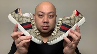 GUCCI WOMEN’S ACE GG SUPREME SNEAKER FULL DETAIL REVIEW [upl. by Gabriele]