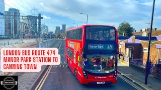 Pleasant Sunny Afternoon London Bus 474 Ride passing City Airport Join Me on Board [upl. by Felicle531]